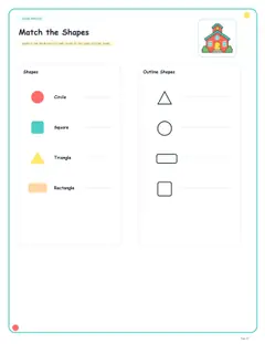 Shape matching worksheet