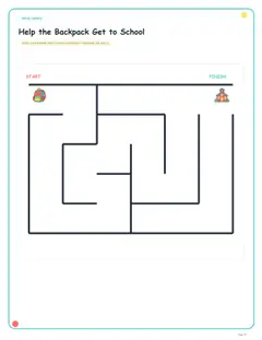 Pencil control maze worksheet